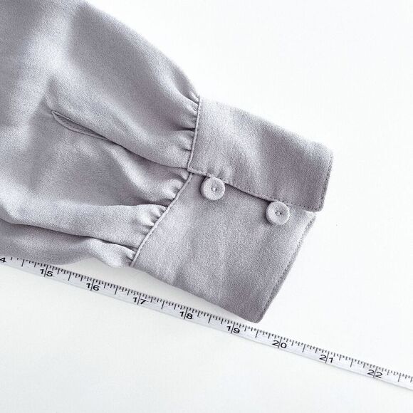 BCBGMaxAzria Womens Darell Tunic Dress Long Sleeve High Low V-Neck Opal Gray XS - Picture 7 of 9